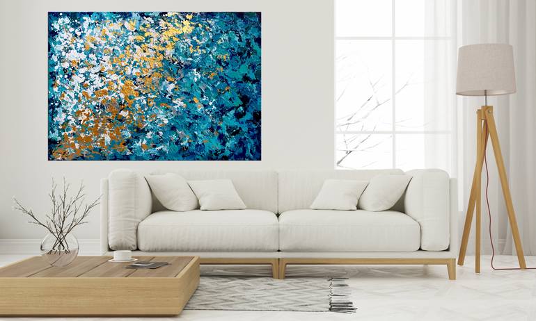 Original Abstract Expressionism Abstract Painting by Nikki Chauhan