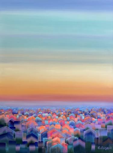 Original Contemporary Abstract Paintings by Elena Guryeva