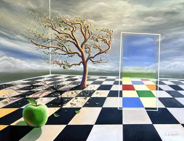 Original Artificial Intelligence Fantasy Paintings by Elena Guryeva