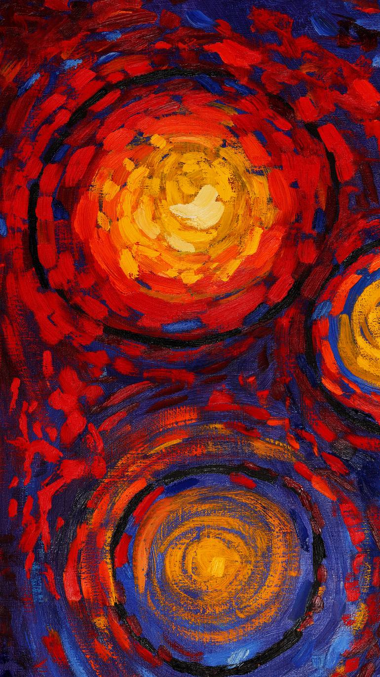 Original Abstract Expressionism Abstract Painting by Sergejs Kitajevs