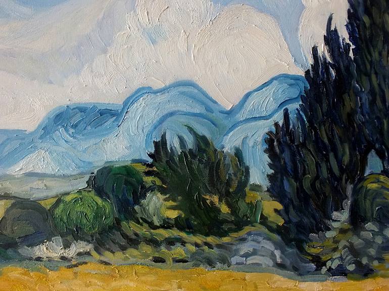 Original Expressionism Landscape Painting by Sergejs Kitajevs