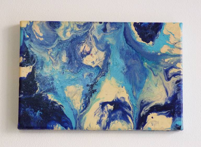 Original fluid painting Abstract Painting by Mercedes Faranna