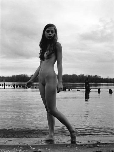 Standing on a Beach, Silver Gelatin Print - Limited Edition of 5 thumb