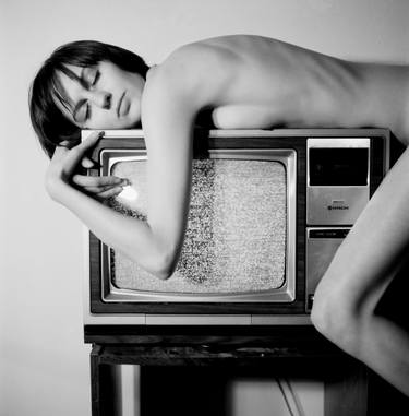 Nude - Figure On TV, Silver Gelatin Print - Limited Edition of 15 thumb