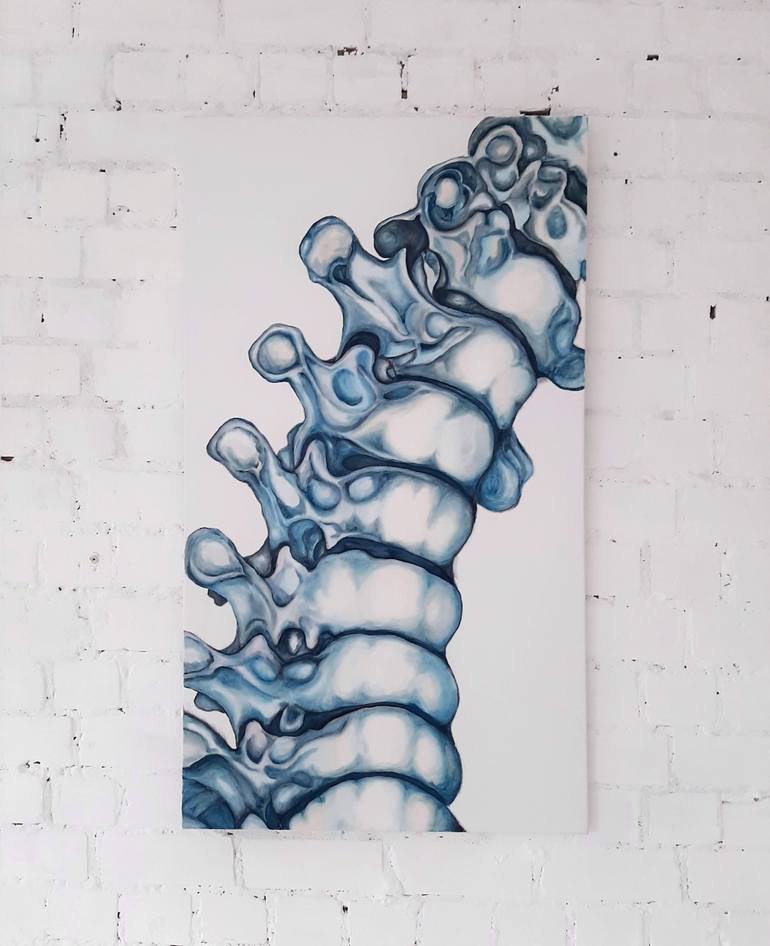 Original Conceptual Science/Technology Painting by Iryna Larycheva