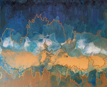 Original Abstract Expressionism Abstract Paintings by Satdeep Grewal