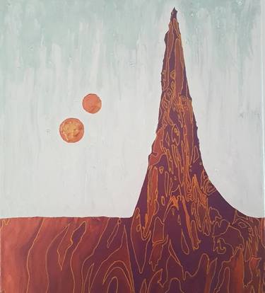 Original Conceptual Outer Space Paintings by Satdeep Grewal