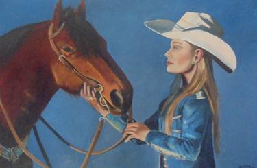 Original Horse Painting by Liubov Aristova