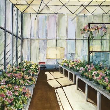 Original Impressionism Garden Paintings by Cindy Sacks