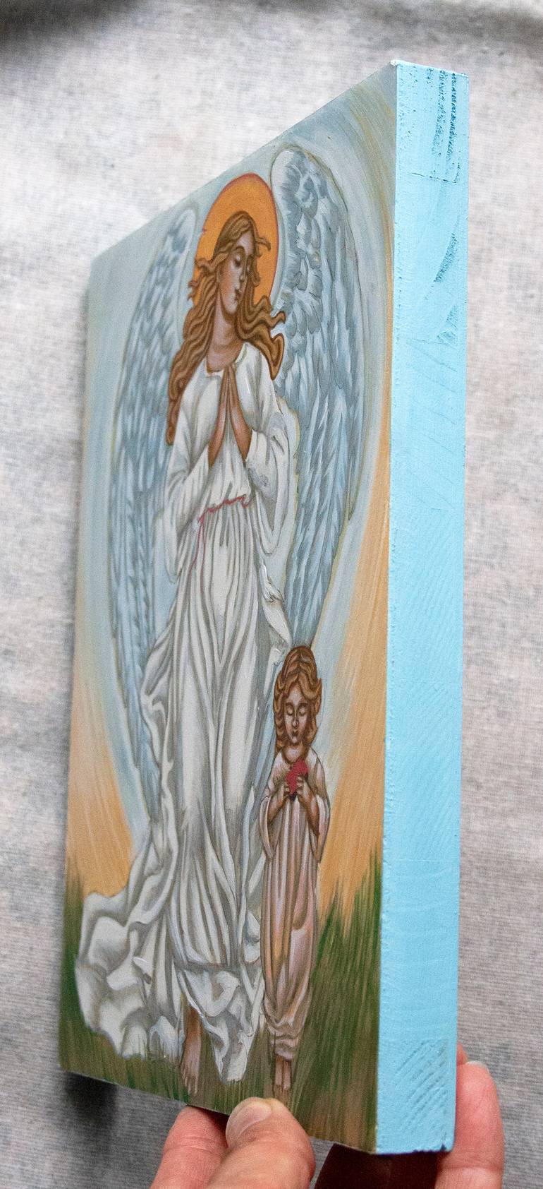 Original Conceptual Religion Painting by Nadiia Krushynska