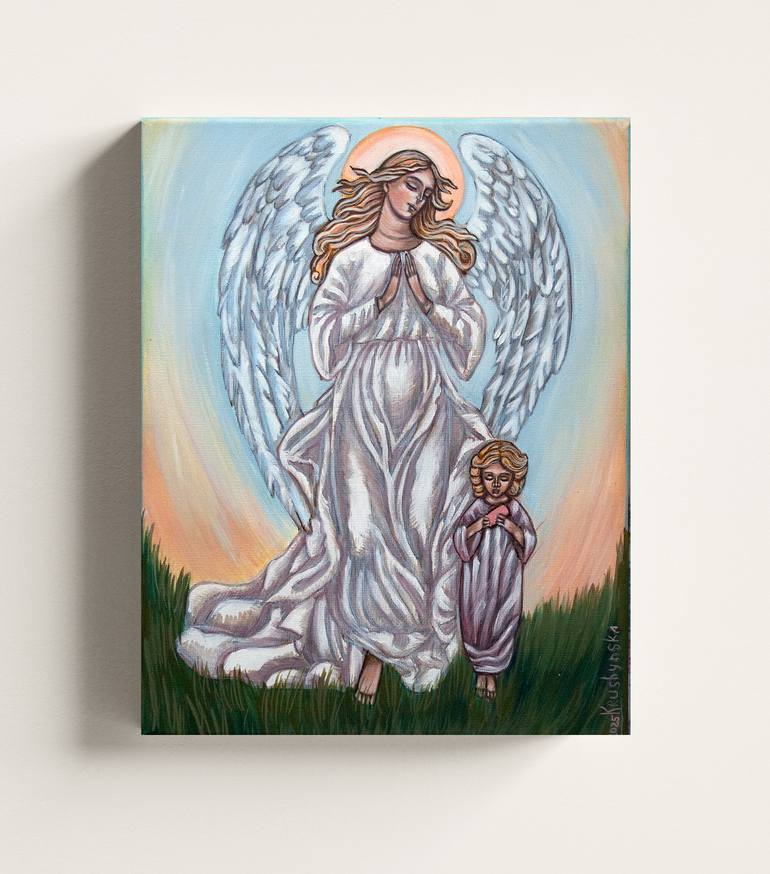Original Conceptual Religion Painting by Nadiia Krushynska