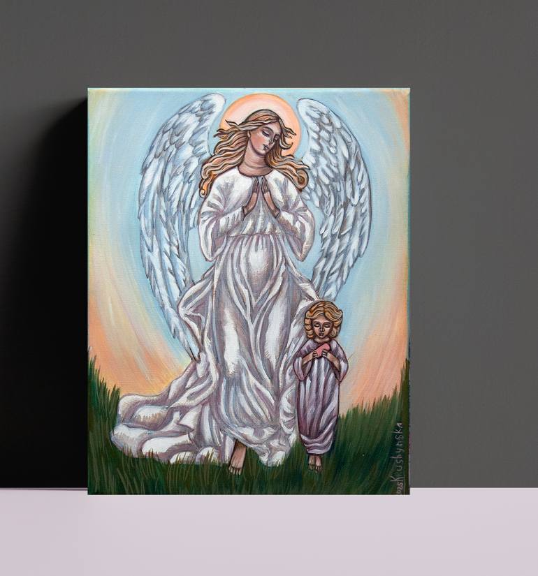 Original Conceptual Religion Painting by Nadiia Krushynska