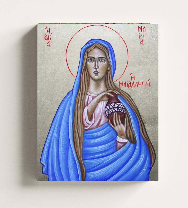 Original Religious Painting by Nadiia Krushynska