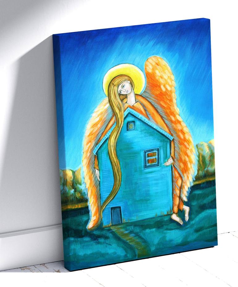 Original Fine Art Religion Painting by Nadiia Krushynska