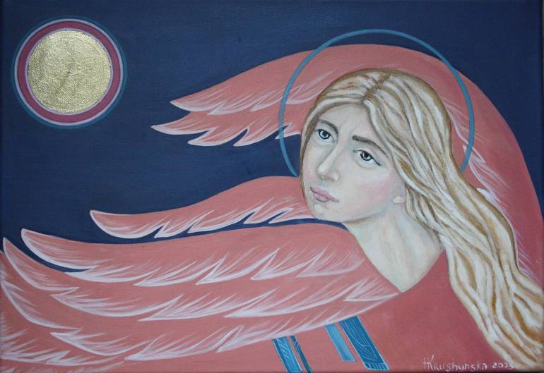 Original Religious Painting by Nadiia Krushynska