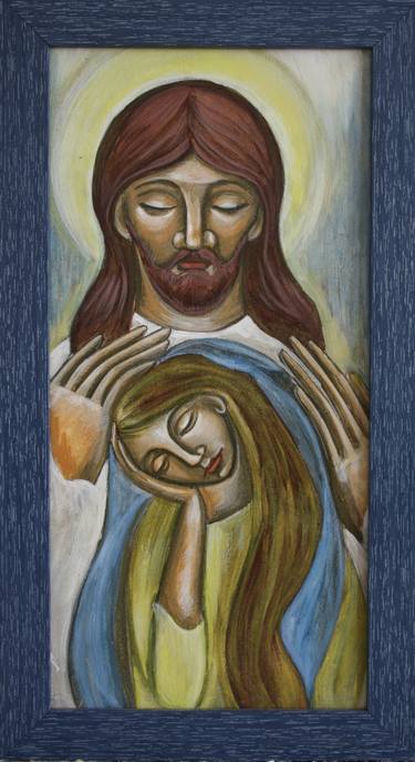 Print of Figurative Religious Paintings by Nadiia Krushynska