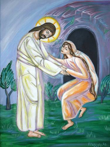 Original Impressionism Religious Paintings by Nadiia Krushynska