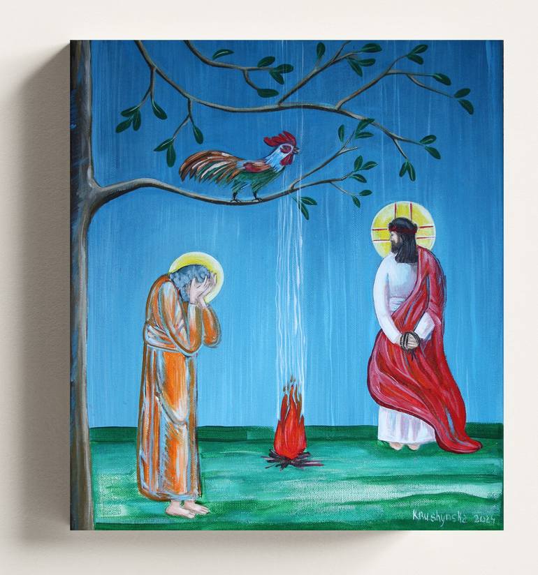 Original Religion Painting by Nadiia Krushynska