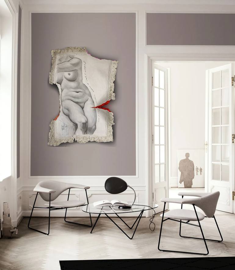 Original Conceptual Nude Painting by Tania Luchinkina