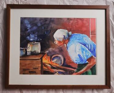 Print of Home Paintings by Debabrata Chaudhuri