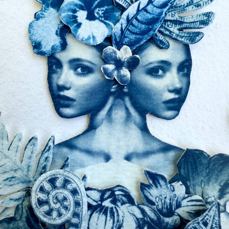 Original Figurative Classical Mythology Collage by Chloe Mccarrick