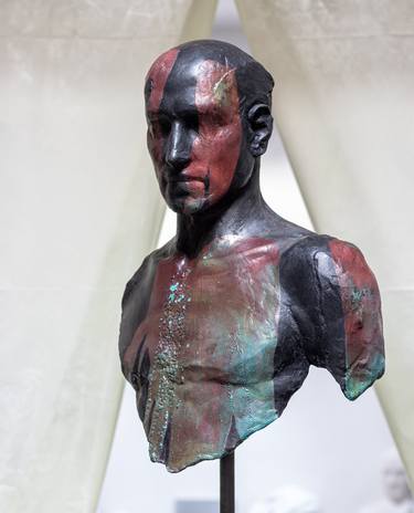 Original Expressionism Men Sculpture by Andrea Berni