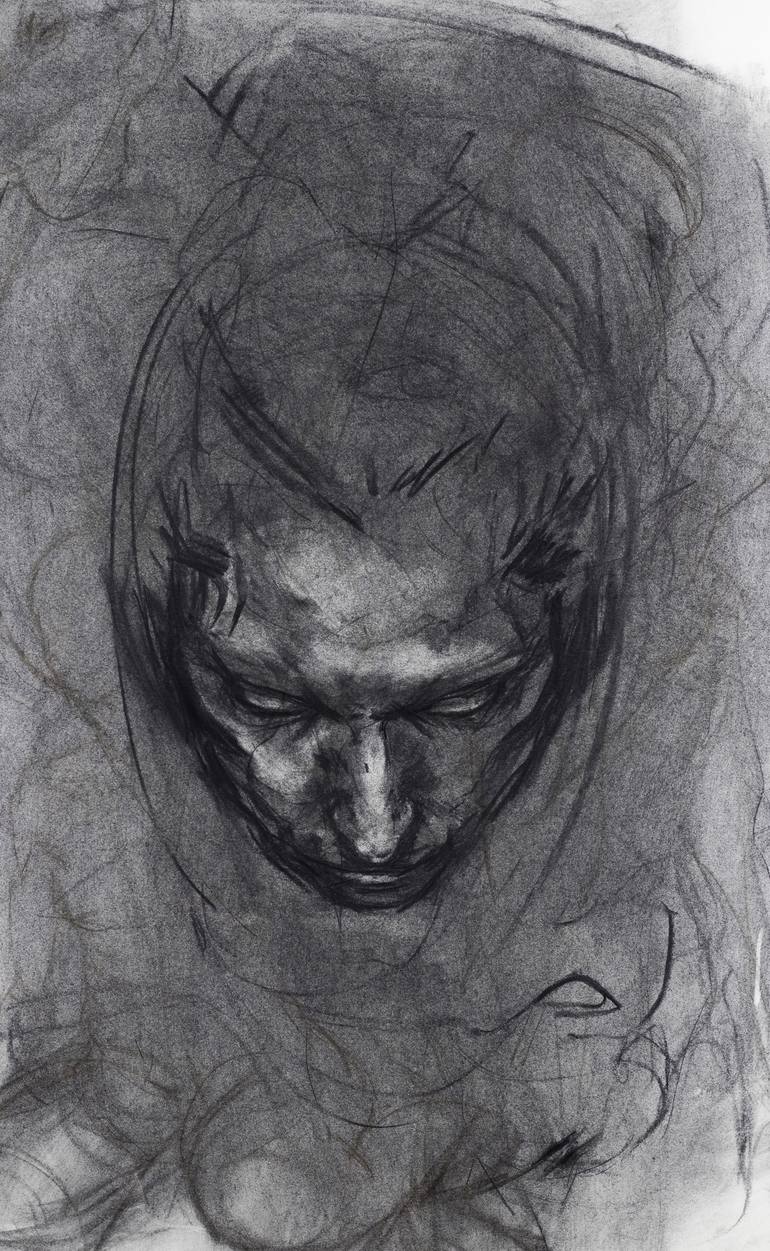 Shadow Face Drawing by Andrea Berni | Saatchi Art
