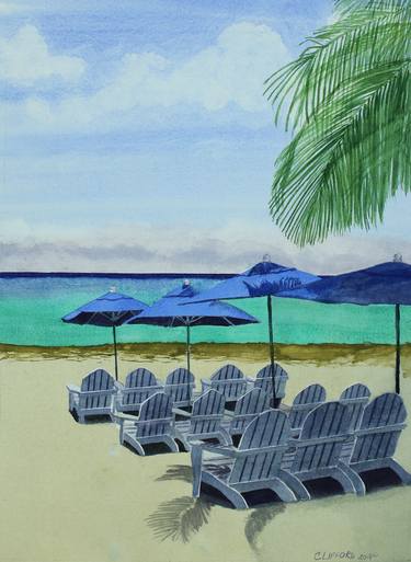 Original Realism Beach Paintings by Cory Clifford