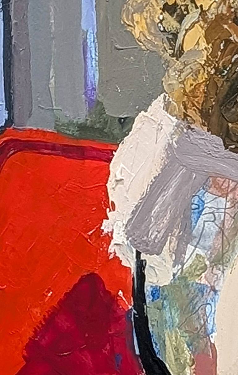 Original Expressionism Women Painting by Geoffrey Stein