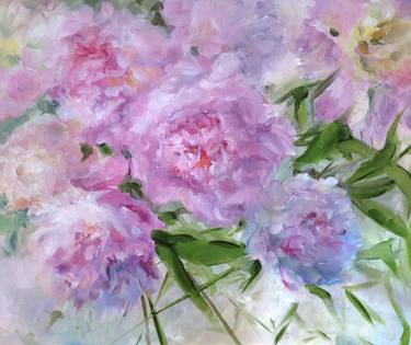 Original Fine Art Floral Paintings by Gulsum Tokbayeva
