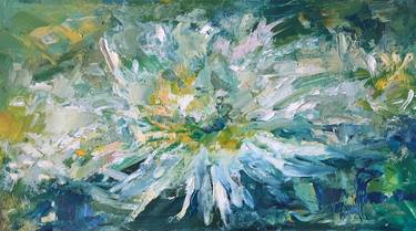 Print of Abstract Expressionism Floral Paintings by Gulsum Tokbayeva