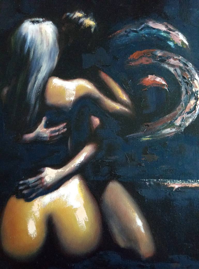 Original Fine Art Erotic Painting by Oleg Ryzhkov