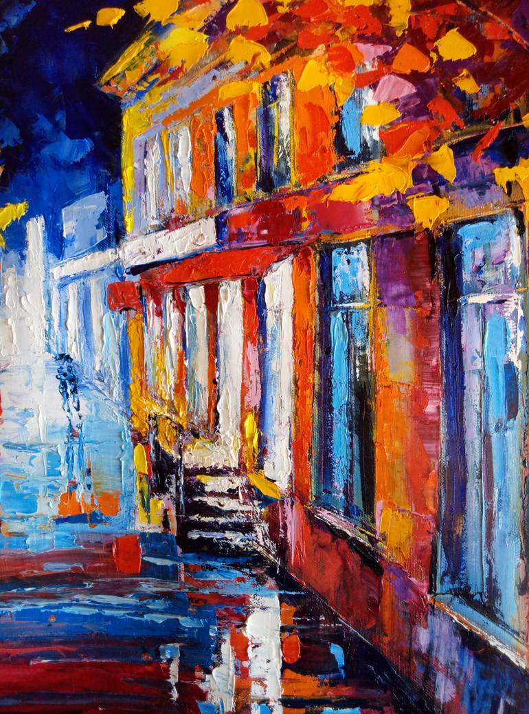 Original Fine Art Cities Painting by Oleg Ryzhkov