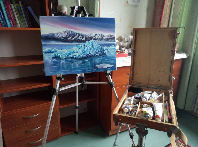 Original Impressionism Landscape Painting by Oleg Ryzhkov