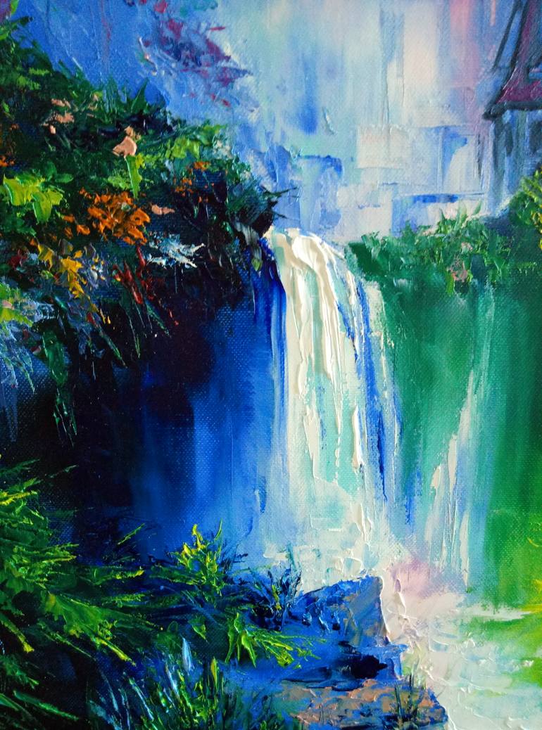 Original Impressionism Nature Painting by Oleg Ryzhkov