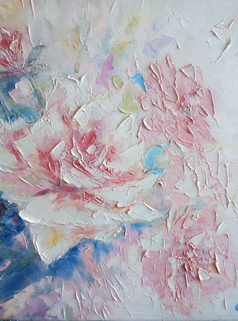 Original Expressionism Floral Painting by Oleg Ryzhkov