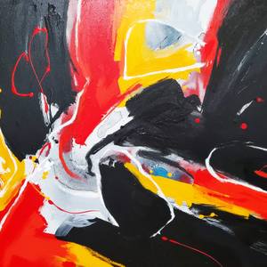 Black, Red and Yellow Study No. 5