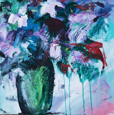 Original Abstract Floral Paintings by David Griffith