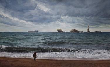 Print of Figurative Seascape Paintings by Lorenzo Sperzaga