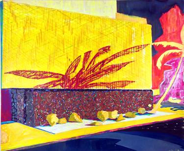 Saatchi Art Artist Ricardo Harris-Fuentes; Painting, “Palm Sun” #art