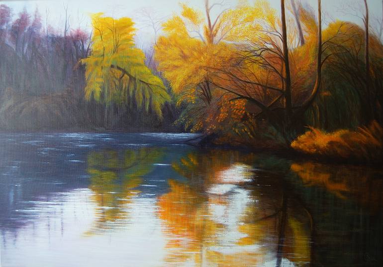 Autumn colours Painting by Roberto Mutti | Saatchi Art