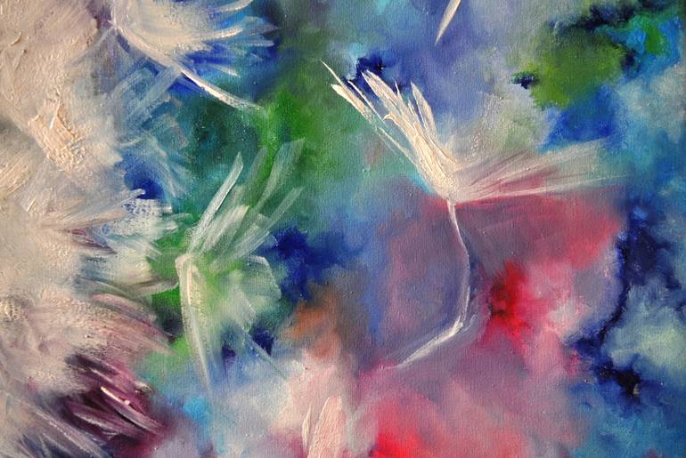 Original Abstract Expressionism Botanic Painting by Elena Den