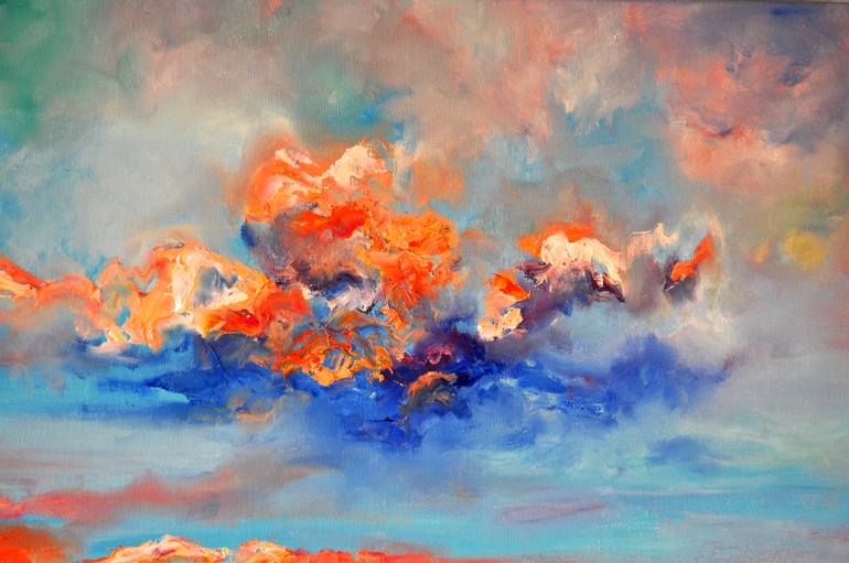 Original Impressionism Landscape Painting by Elena Den