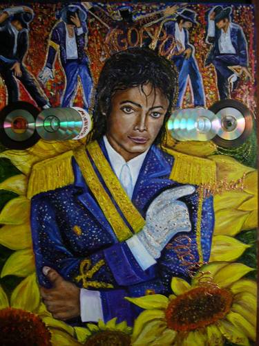 Michael Jackson and sunflowers thumb