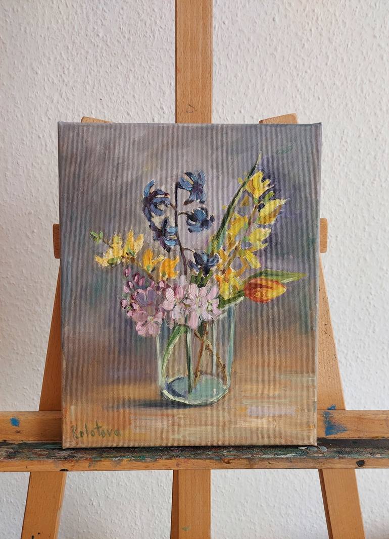 Original Impressionism Still Life Painting by Olena Kolotova