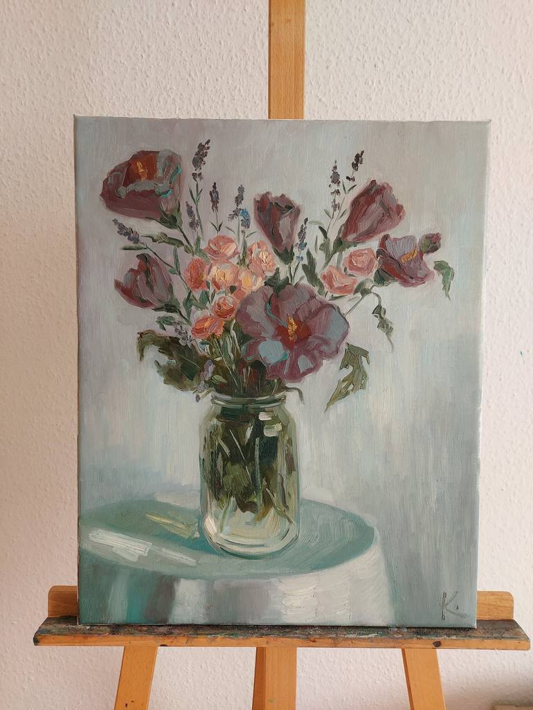 Original Impressionism Still Life Painting by Olena Kolotova