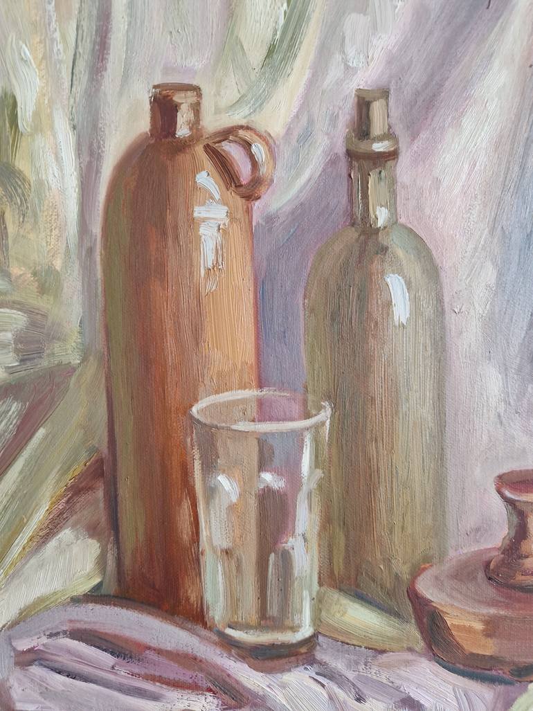 Original Impressionism Still Life Painting by Olena Kolotova