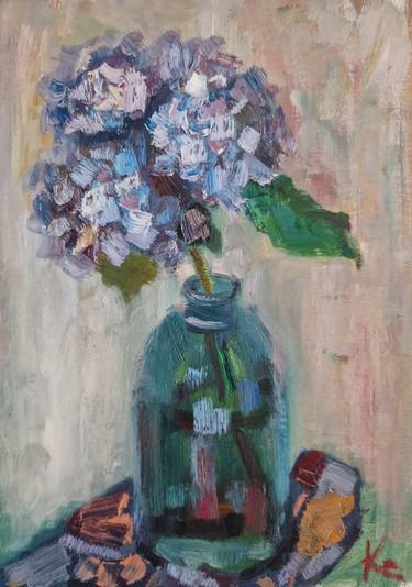 Still-life with flower "Blue Hydrangea" thumb
