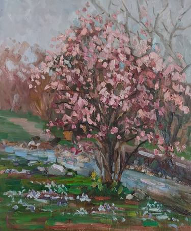 SPRING LANDSCAPE "BLOOMING TREE" thumb
