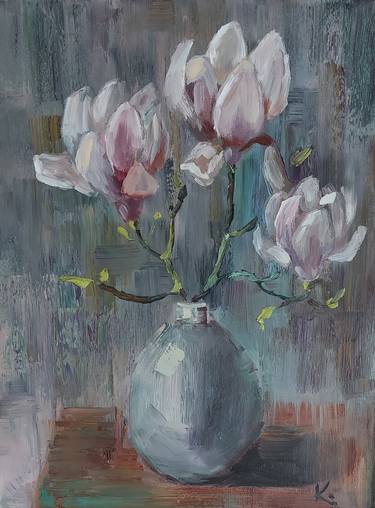Original Impressionism Floral Paintings by Olena Kolotova